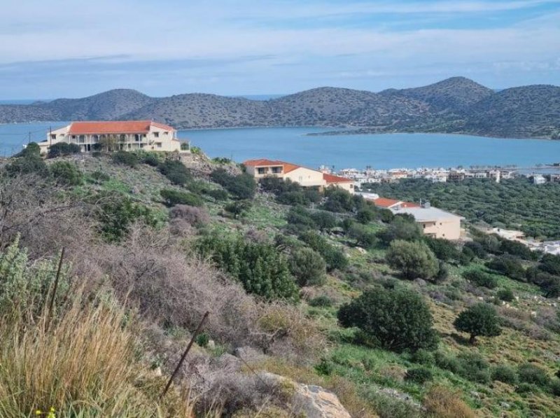 Elounda MIT BESICHTIGUNGSVIDEO: Baugrundstück mit Panorama-Blick Grundstück kaufen